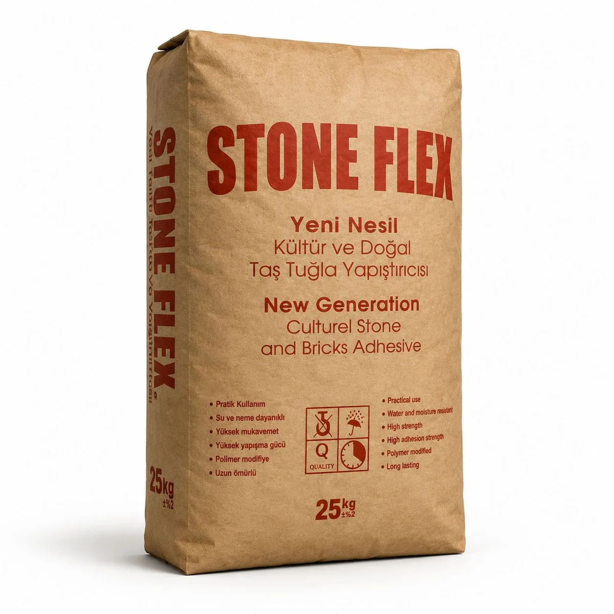 Stone Flex Cultural Stone and Brick Adhesive 25 kg product package